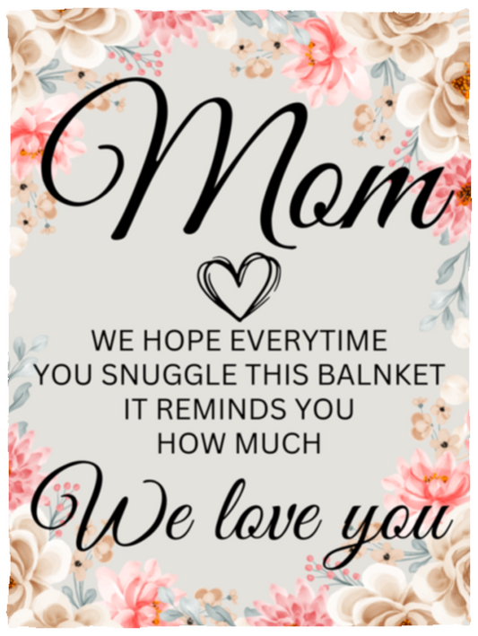 MOM FLOWER BLANKET | MOTHERSDAY GIFT