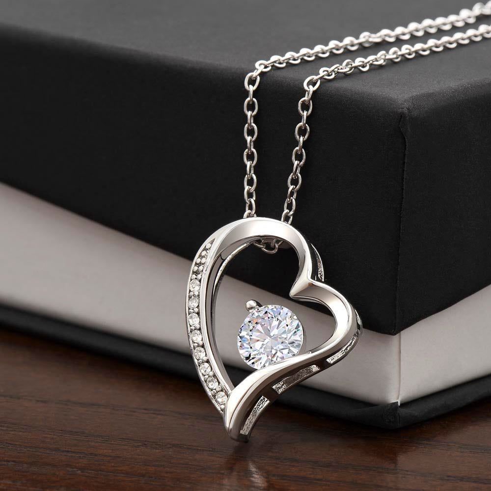 To My Beautiful Daughter Forever Love Necklace