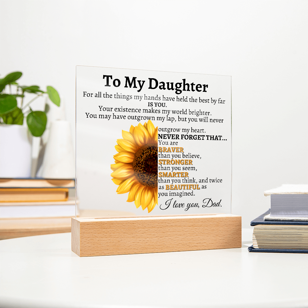 To My Daughter Never Forget Love Dad