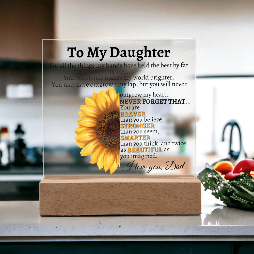 To My Daughter Never Forget Love Dad