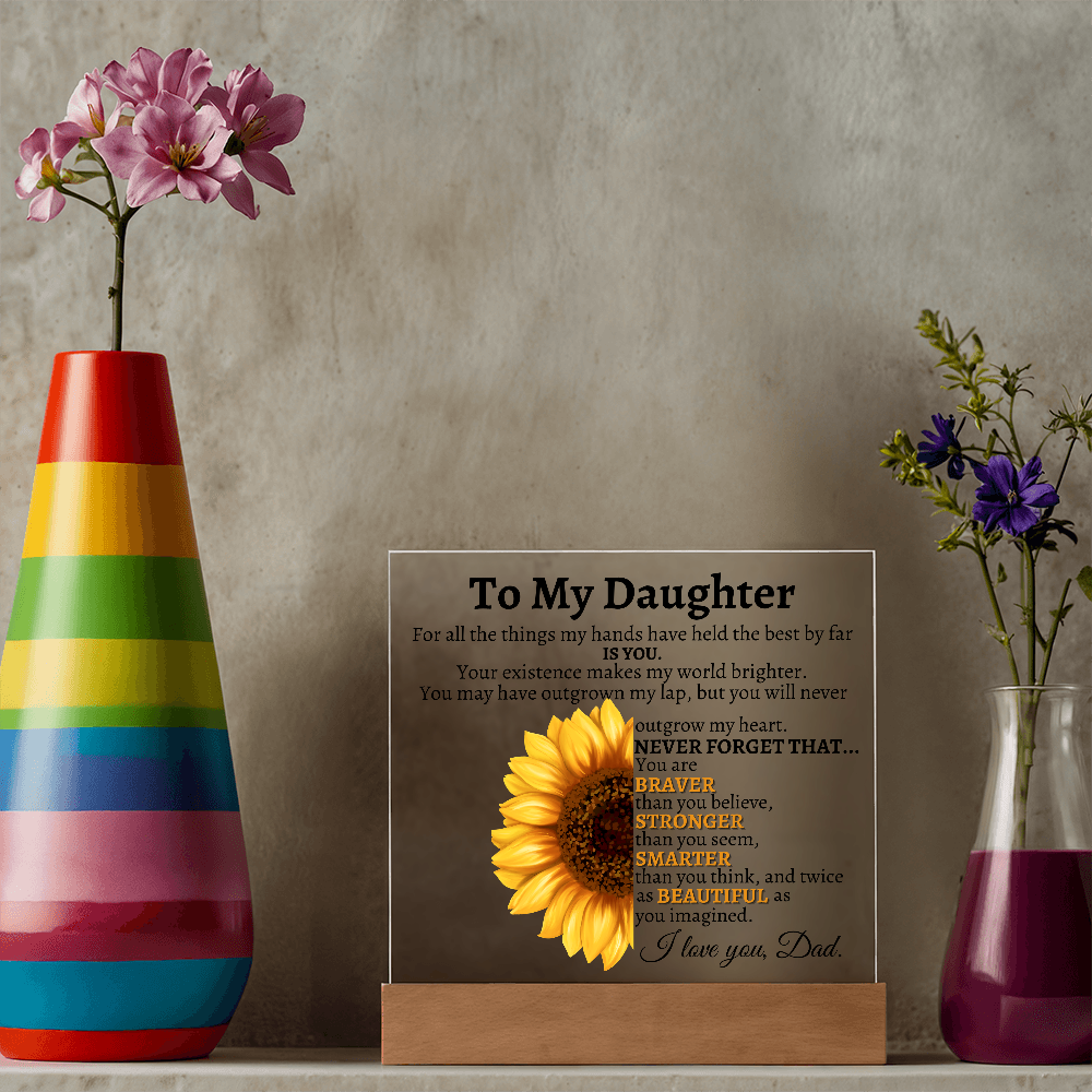 To My Daughter Never Forget Love Dad