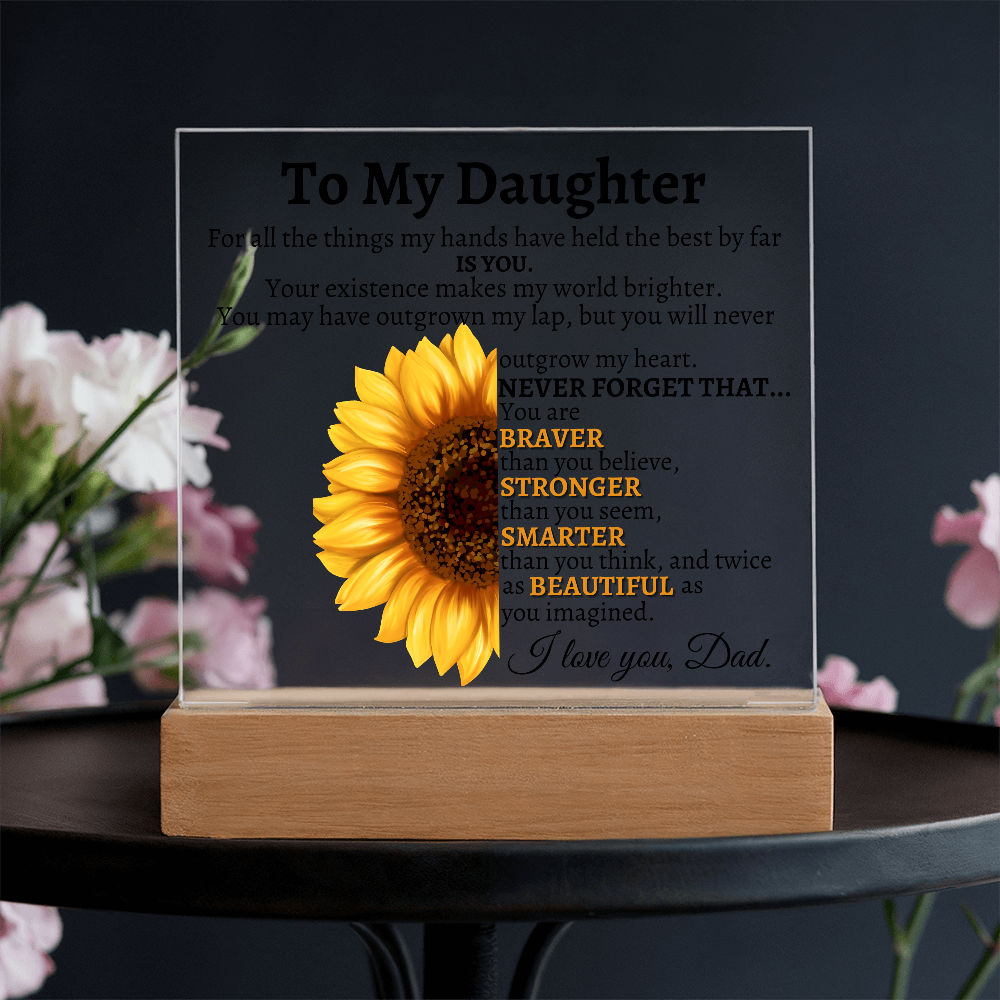 To My Daughter Never Forget Love Dad