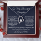 To my Beautiful Daughter  Forever Love Necklace, Love Mom.