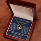 To My Beautiful Daughter Forever Love Necklace