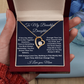 To my Beautiful Daughter  Forever Love Necklace, Love Mom.