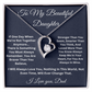To My Beautiful Daughter Forever Love Necklace
