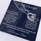 To My Beautiful Daughter Forever Love Necklace