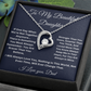 To My Beautiful Daughter Forever Love Necklace