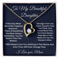 To my Beautiful Daughter  Forever Love Necklace, Love Mom.