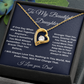To My Beautiful Daughter Forever Love Necklace