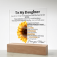 To my Daughter Never Forget Plaque Love Mom