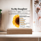 To my Daughter Never Forget Plaque Love Mom