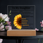 To My Daughter Never Forget Love Dad